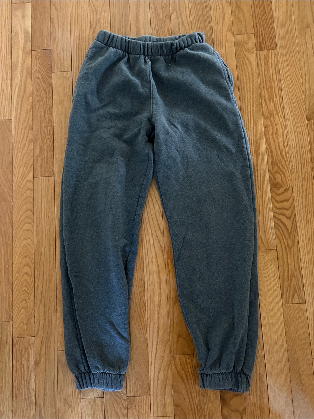 Brandy Melville Charcoal Gray Fleece Joggers